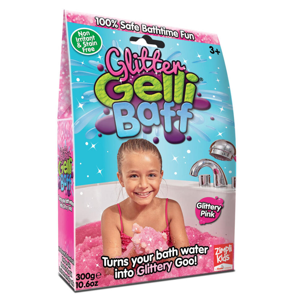 جيلي باف - مسحوق الجيلي اللامع 300 جرام بلون وردي