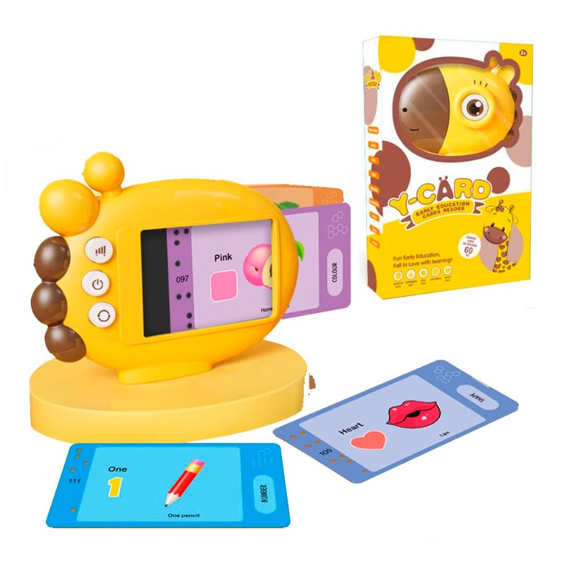 الزرافة قارئة البطاقات الإنجليزية للتعلم