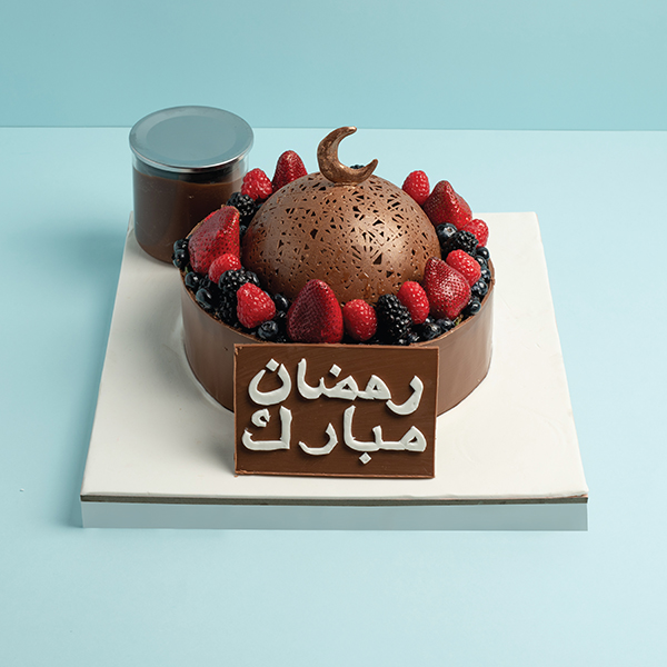 غليز - كيكة الشوكولاتة بالفواكه