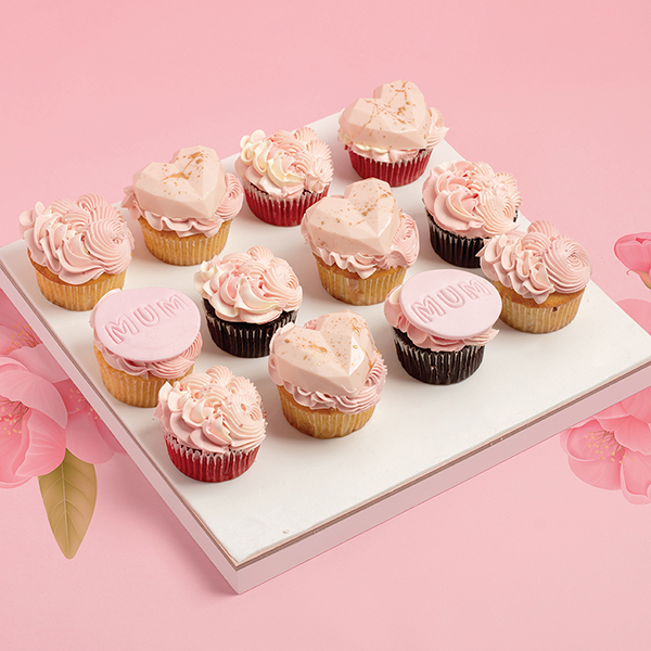 غليز - كب كيك عيد الأم