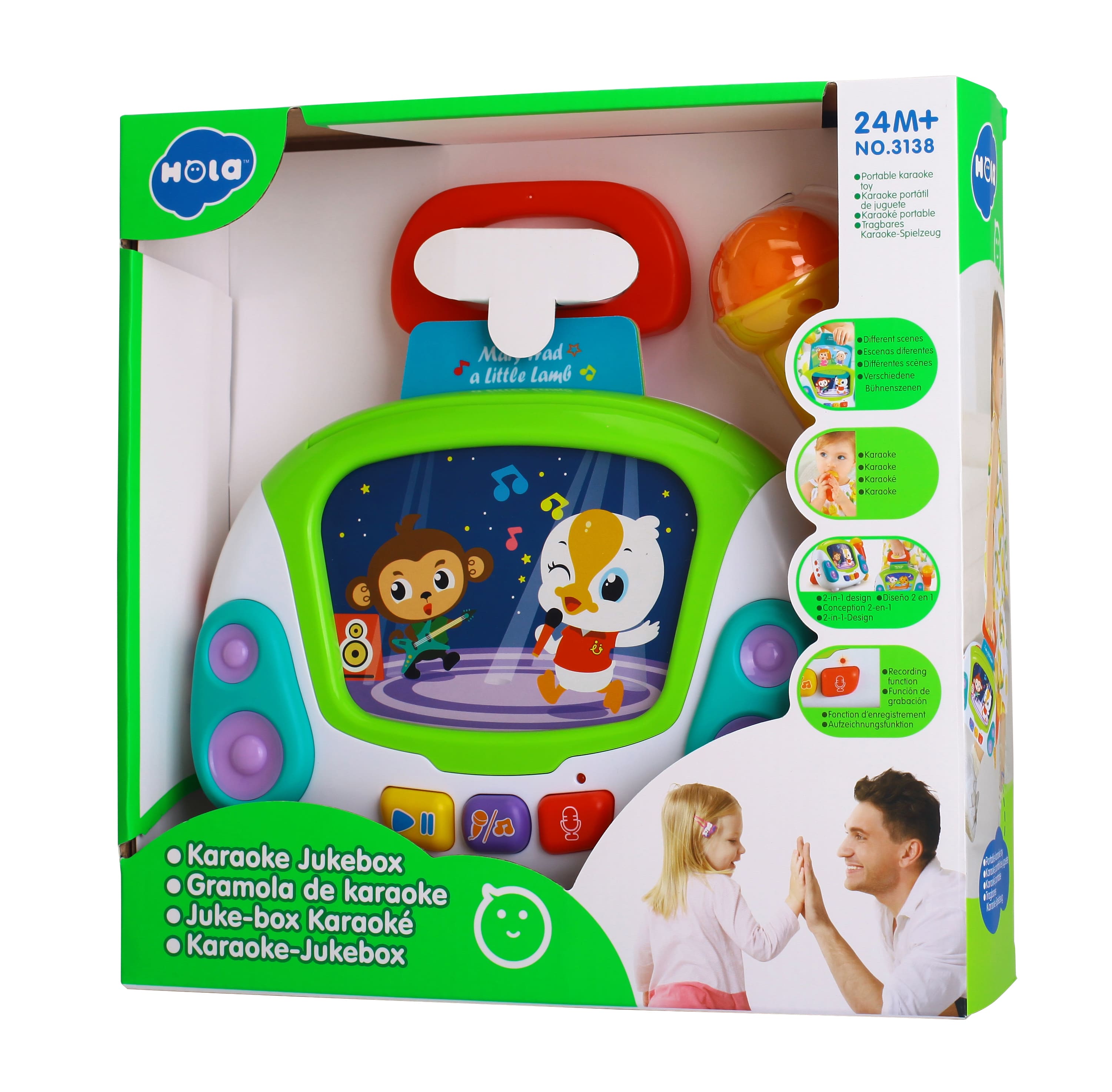 هولا - لعبة كرايوكي متعدد الوظائف للمواليد