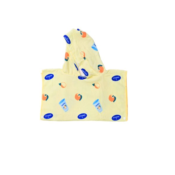 منشفة بغطاء للرأس برسومات عصير سانكست