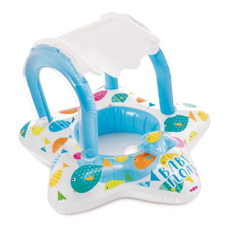 إنتكس - عوامة قابلة للنفخ بتصميم نجمة مع مظلة