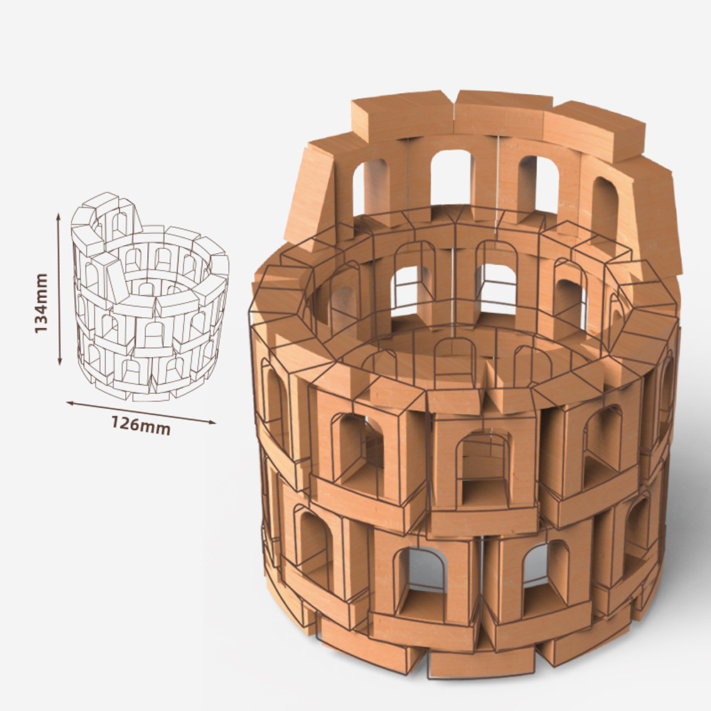 جار ميلو - مجموعة بناء الأحجار الهندسية 192 قطعة