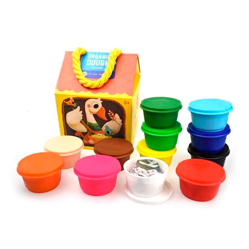 جار ميلو - مجموعة صلصال أورجانيك 12 لون بتصميم البطة