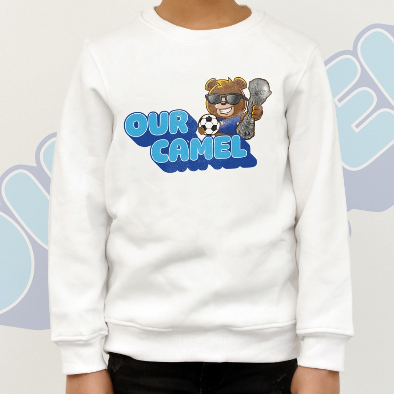 كأس الخليج - هودي بتصميم الناقة لون ابيض