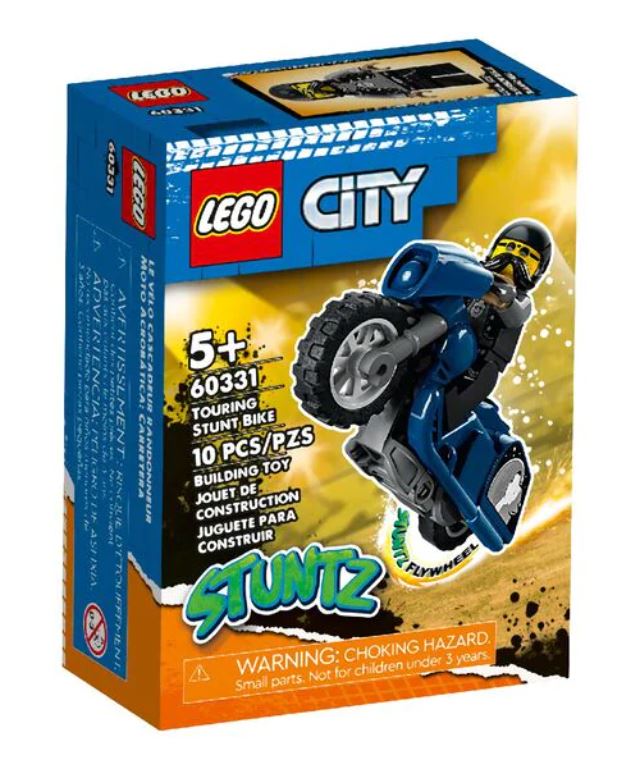 ليجو سيتي - مجموعة بناء دراجة ستانت لون أزرق