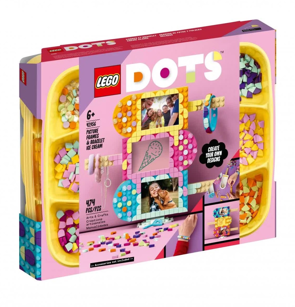ليجو دوتس - مجموعة تصميم إطارات الآيس كريم 474 قطعة 41956