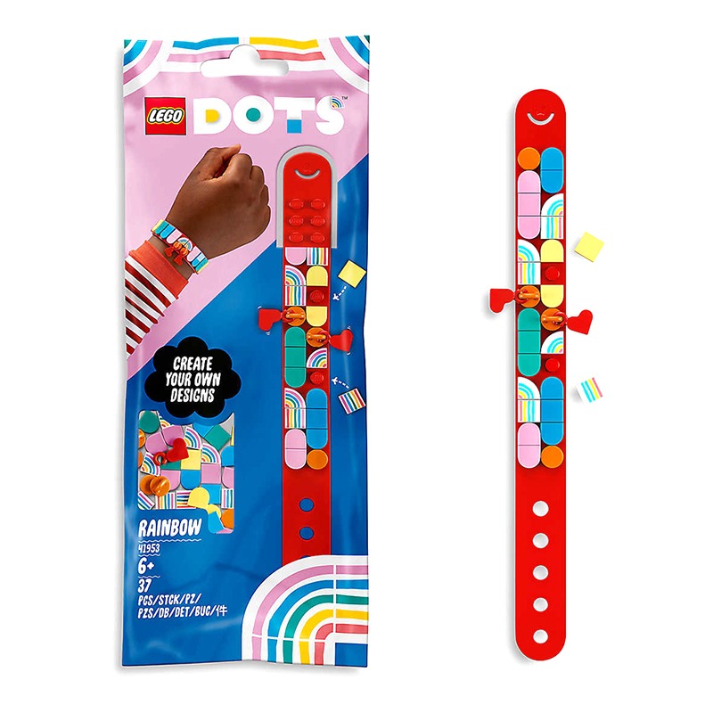 ليجو دوتس - صنع سوار بتصميم قوس قزح 41953