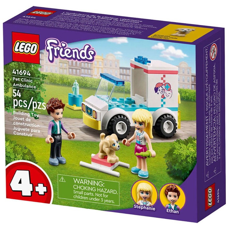 ليجو فريندز - مجموعة بناء سيارة إسعاف بيت كلينك