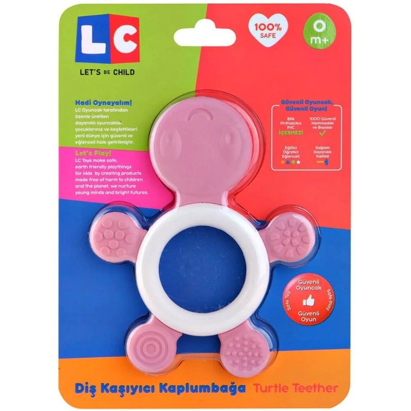 ليتس بي تشايلد - خشخيشة التسنين بتصميم السلحفاة