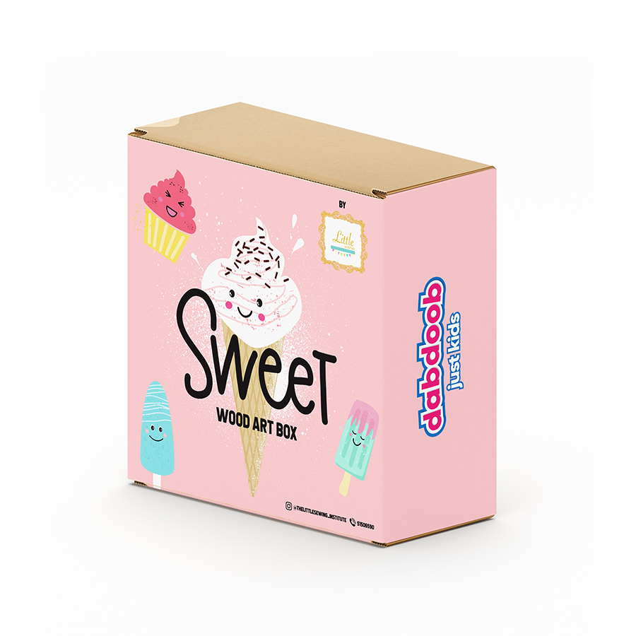 ليتل إنستتييوت صندوق الحلويات الخشبي