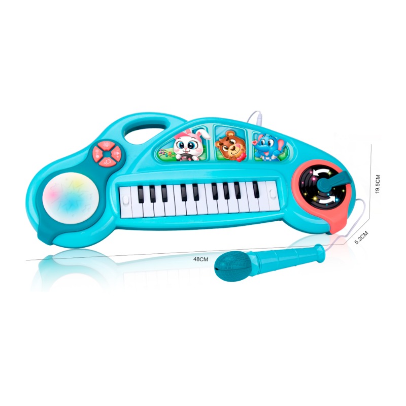 بيانو صغير مع مايكرفون