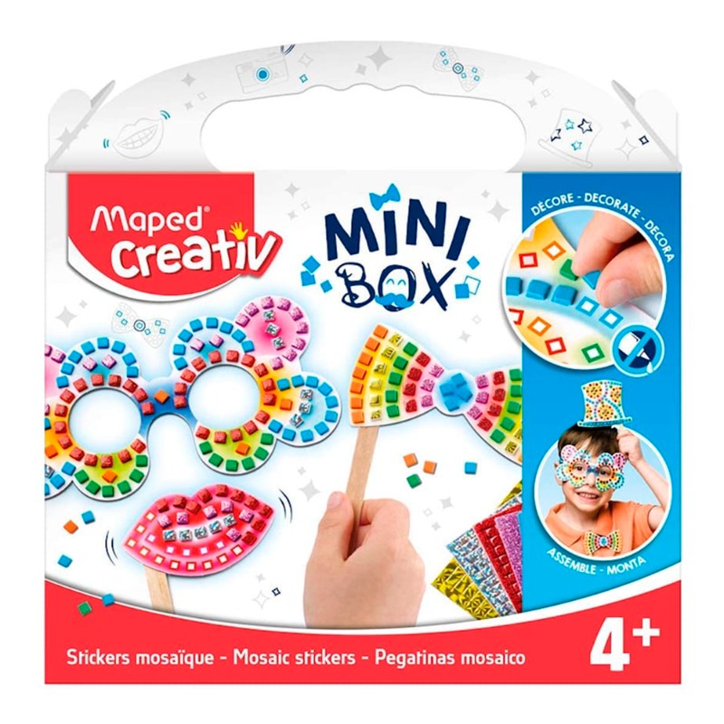 مابيد -صندوق الإبداع الصغير - مجموعة تصميم الملصقات الملونة