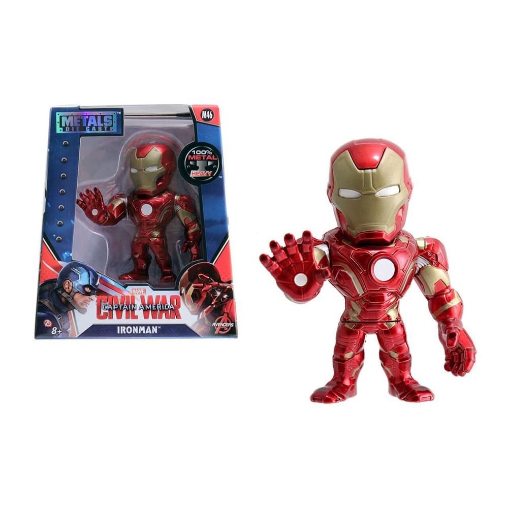 مارفل - شخصية آيرون مان المعدني - حجم 4 إنش