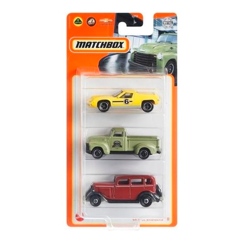 ماتش بوكس - مجموعة سيارات معدنية 3 قطع