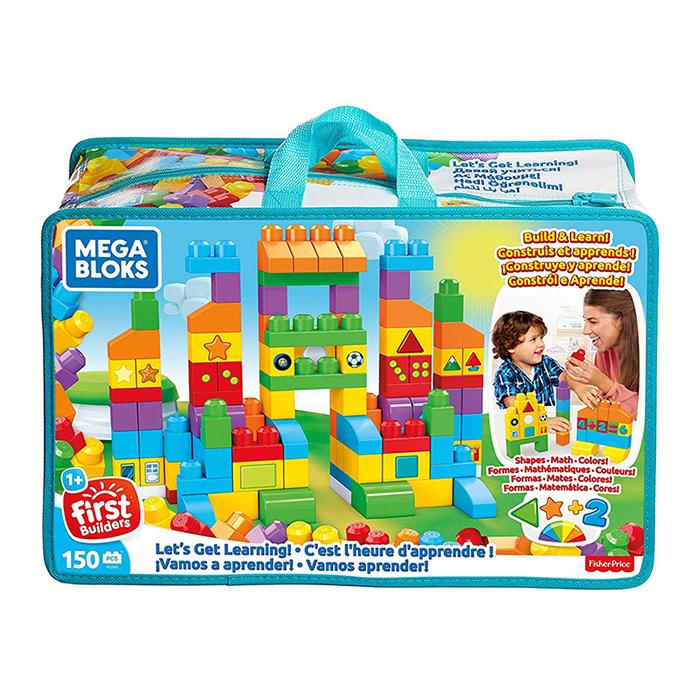 ميجا بلوكس - مجموعة كتل البناء والتعلم 150 قطعة