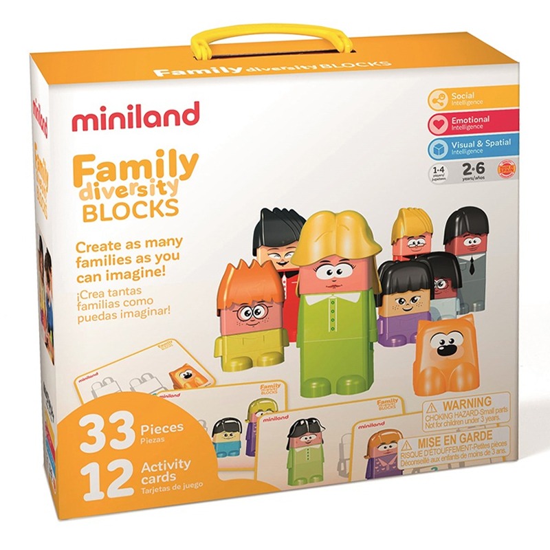 ميني لاند - مجموعة كتل فاميلي ديفرسيتي 33 قطعة