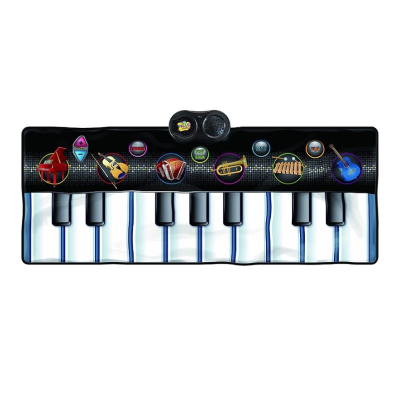 حصيرة اللعب الموسيقية بتصميم البيانو