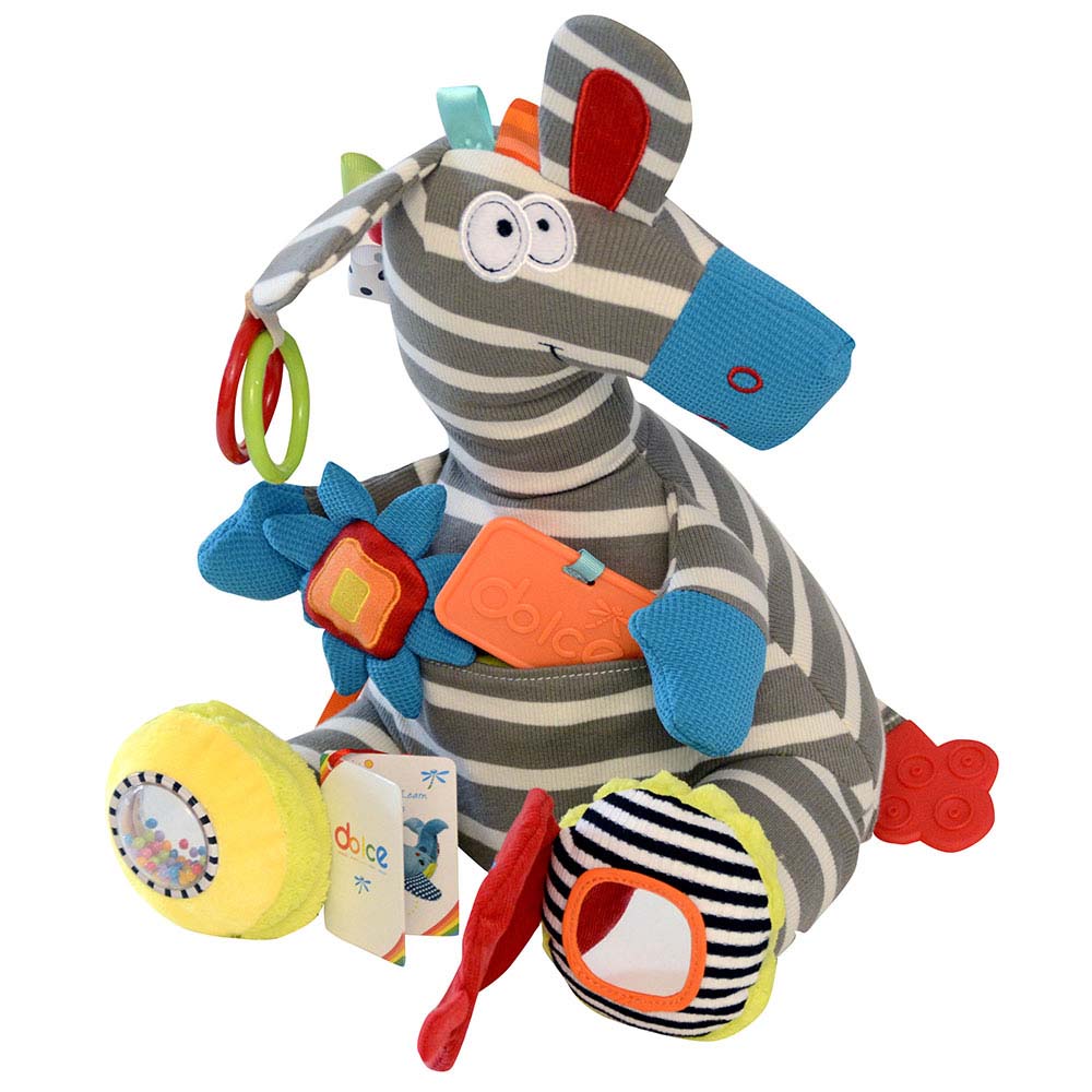 دمية بتصميم حمار وحشي موسيقي