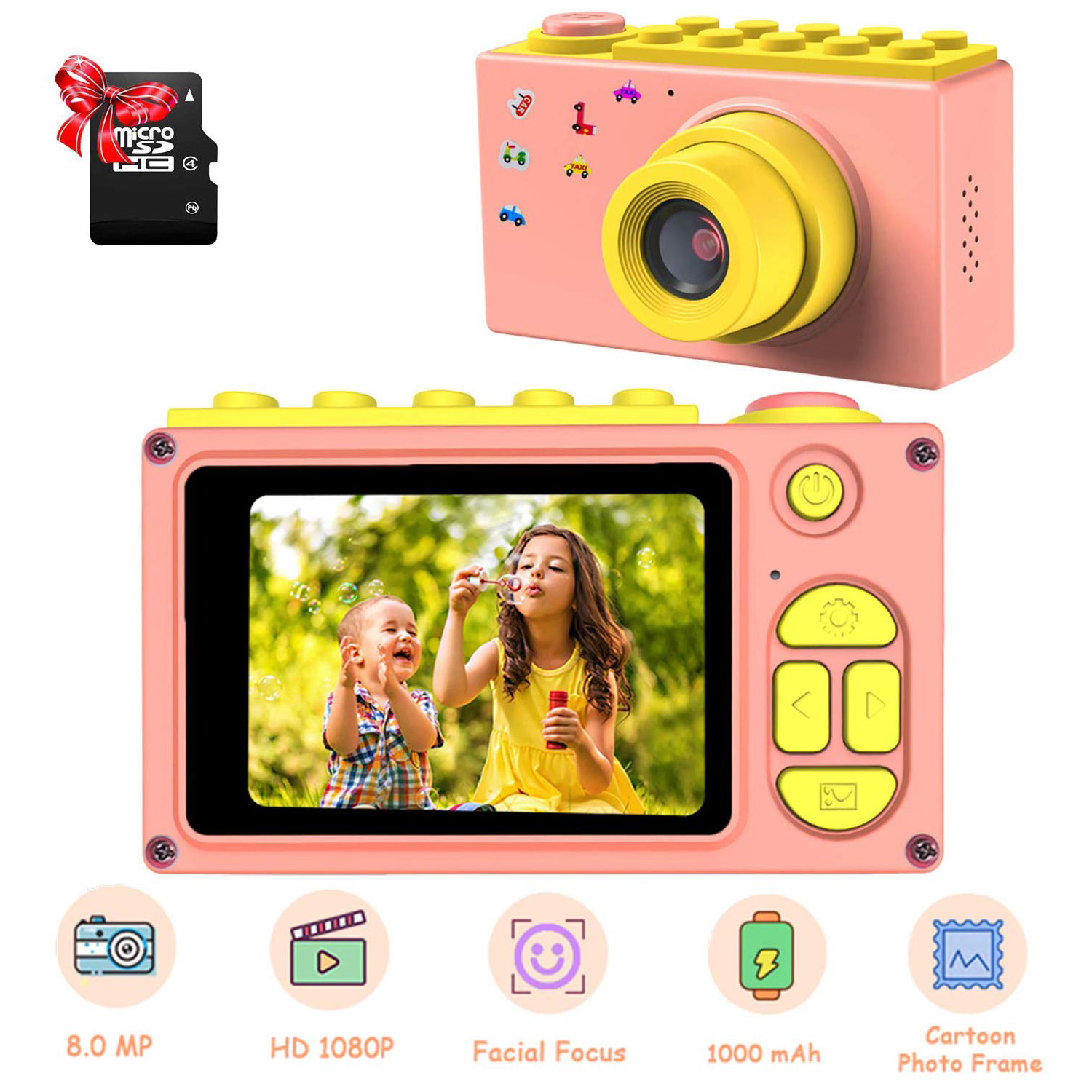 كاميرا ديجيتال - لون وردي