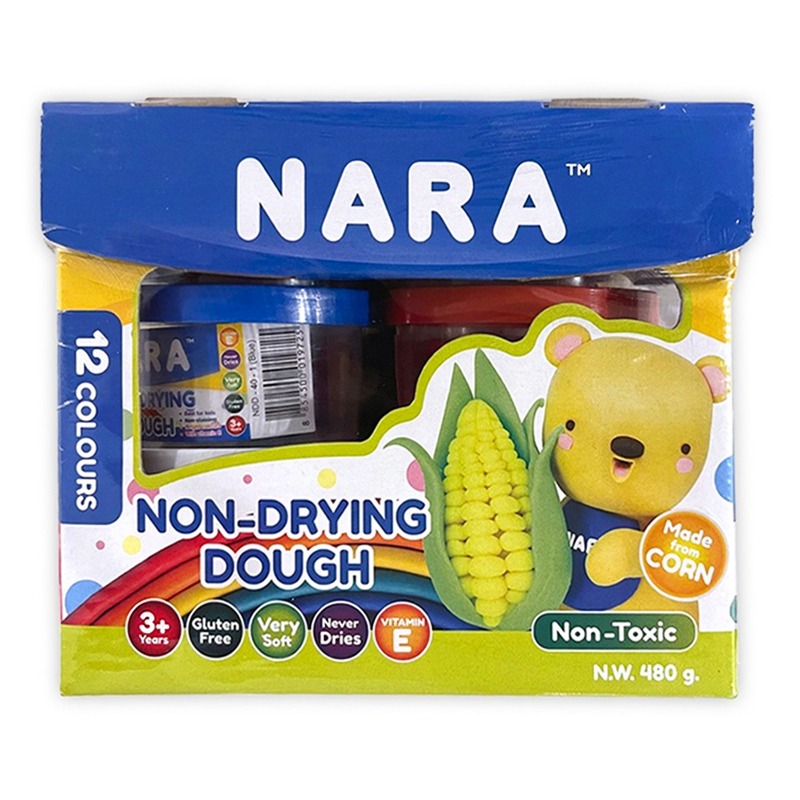 نارا - مجموعة صلصال نون درايينج - 12 لون