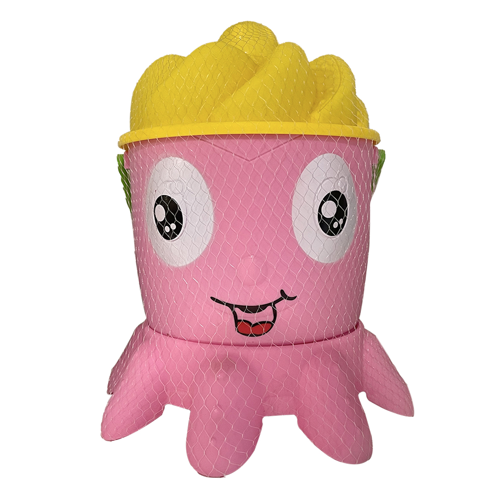 مجموعة لعب دلو وأدوات الشاطئ بتصميم الاخطبوط