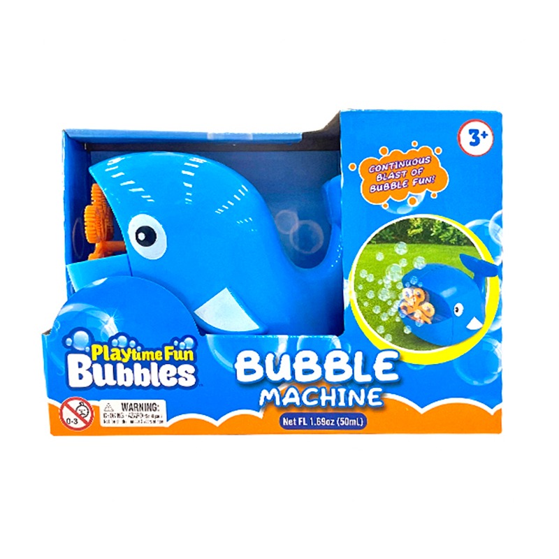 بلاي تايم فن - آلة إطلاق الفقاعات بتصميم الحوت