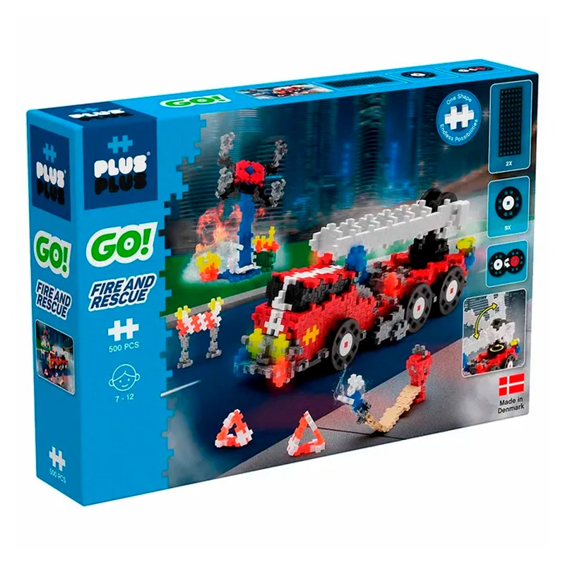 بلس بلس بيج - مجموعة بناء فاير آند رسكيو 500 قطعة