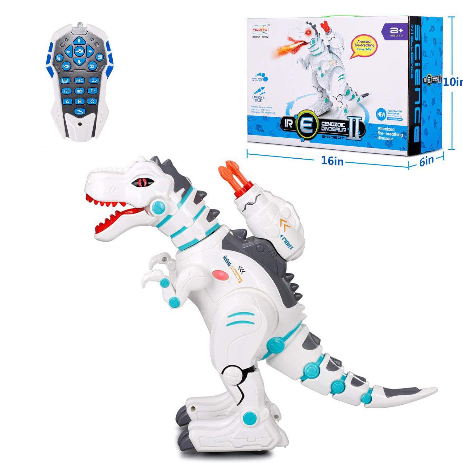 تي ريكس روبوت فاير بريثينج ديناصور بجهاز تحكم عن بعد