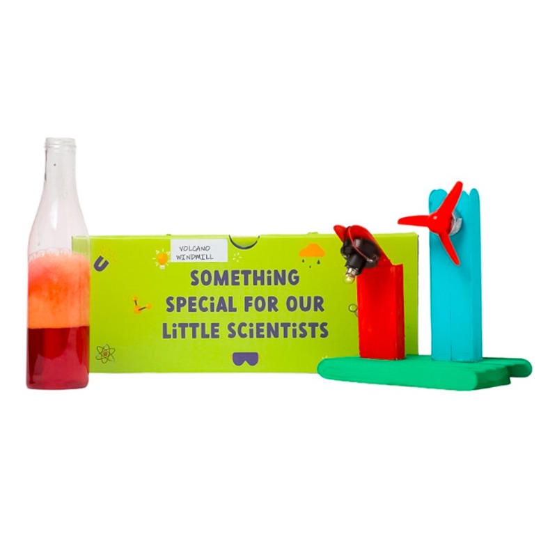 ريل ساينس - صندوق المروحه والبركان