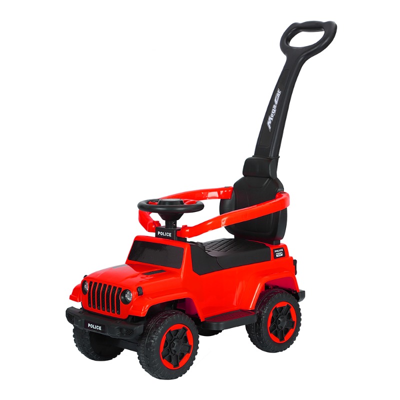 سيارة ركوب للأطفال مع مقبض دفع