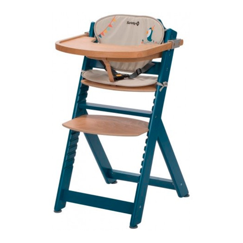 سيفتي فيرست - كرسي الطعام مع وسائد تيمبا - أزرق