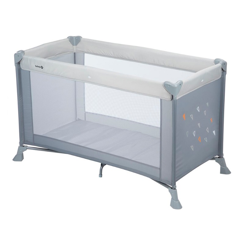 سيفتي فيرست - سرير أطفال للسفر سوفت دريمز - رمادي