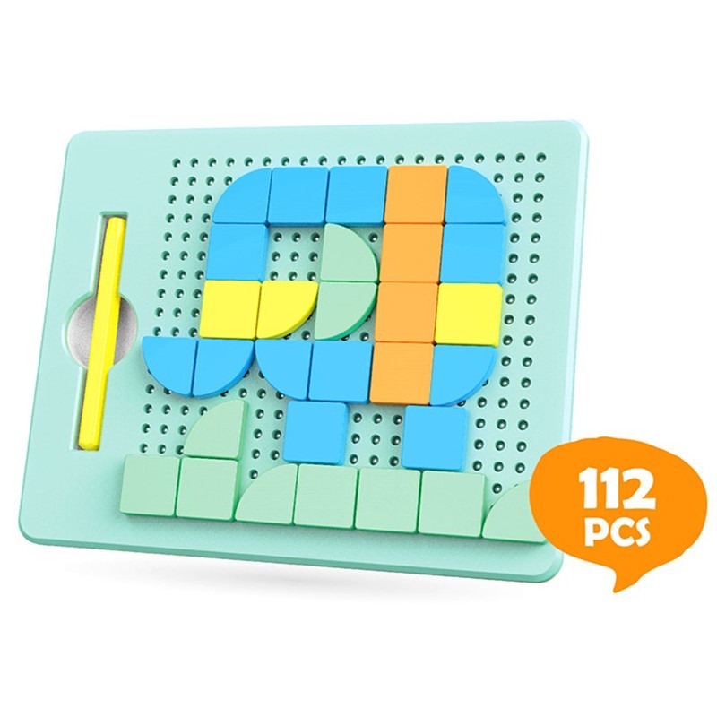 شينغو - لوحة بناء الخرز المغناطيسية 112 قطعة