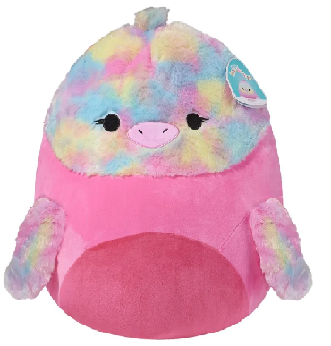 سكويشمالوز - القطيفة الناعمة 20 سم - الببغاء بينك فلافي