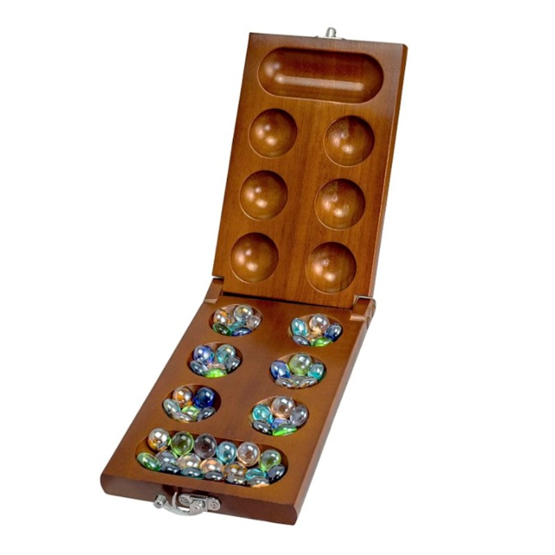 لعبة منقلة الخشبية - 2 لاعبين