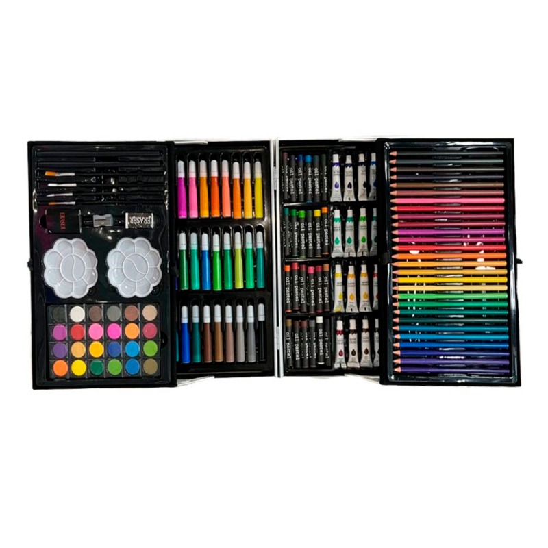 مجموعة أدوات الرسم المكتبية - 145 قطعة