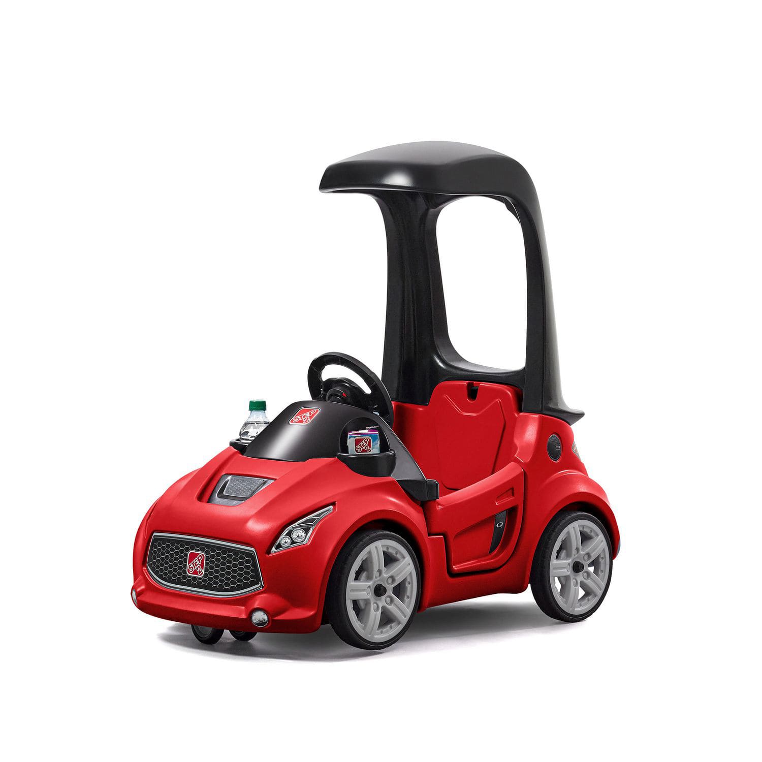 ستب2 - شاحنة دفع للأطفال لون أحمر