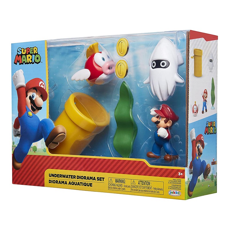 سوبر ماريو - مجموعة لعب الديوراما تحت الماء