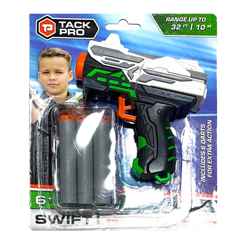 تاك برو - لعبه بلاستر سويفت 1 مع 6 طلقات - أخضر