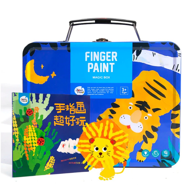 توكي توي - مجموعة طلاء أصابع الأطفال لون أزرق