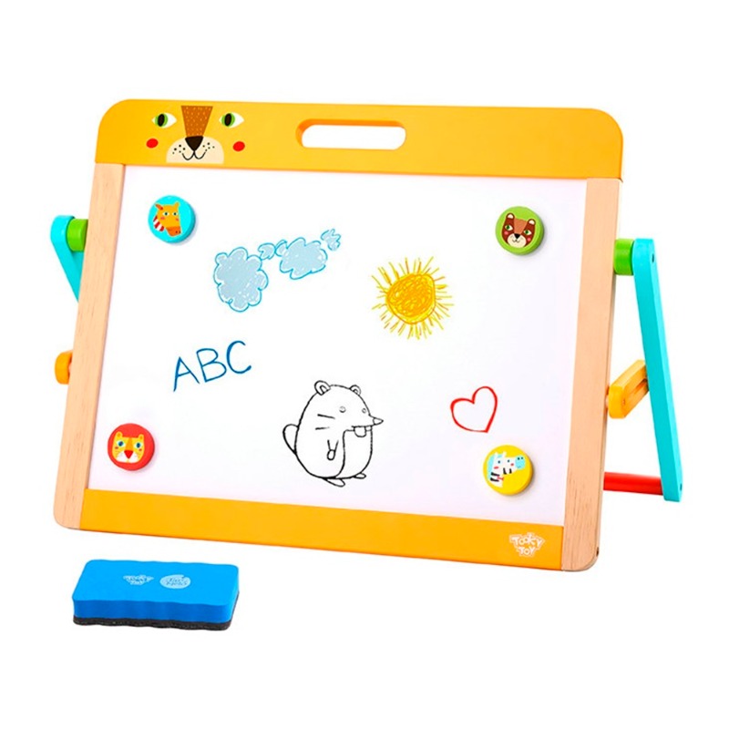 توكي توي - لوح الرسم والكتابة المغناطيسي مزدوج الجانبين