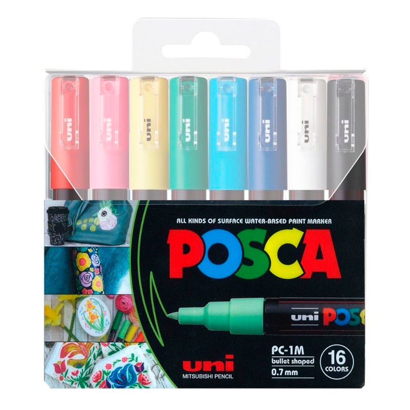 يوني بوسكا - مجموعة أقلام التلوين والرسم على الأسطح