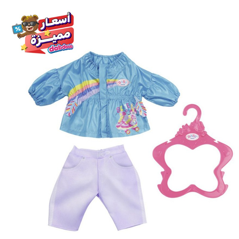 لباس كاجوال دمية الطفل الرضيع-ازرق