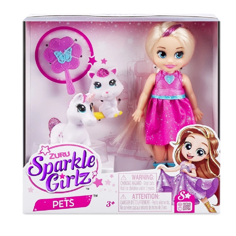 سباركل جيرلز - دمية فاشون ستايلنج مع حيوان أليف