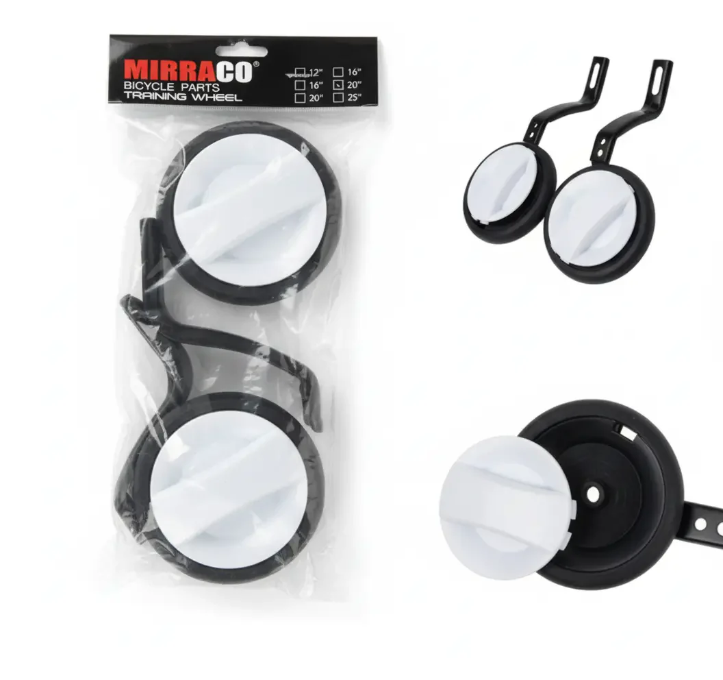 عجلات تدريبية للدراجة للأطفال بحجم 14" 16" 18" 20" - تصميم متين مع قاعدة بيضاء