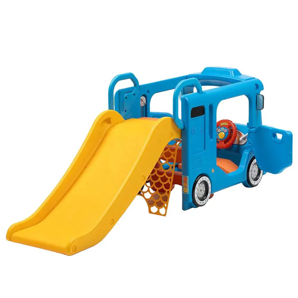 باص لعب مع زحلاقية ممتعة للأطفال
