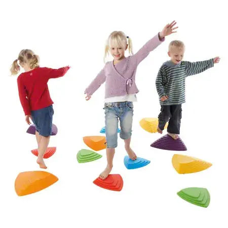 Bridge Stones – مجموعة 9 قطع لتدريب التوازن وتنمية المهارات الحسية للأطفال