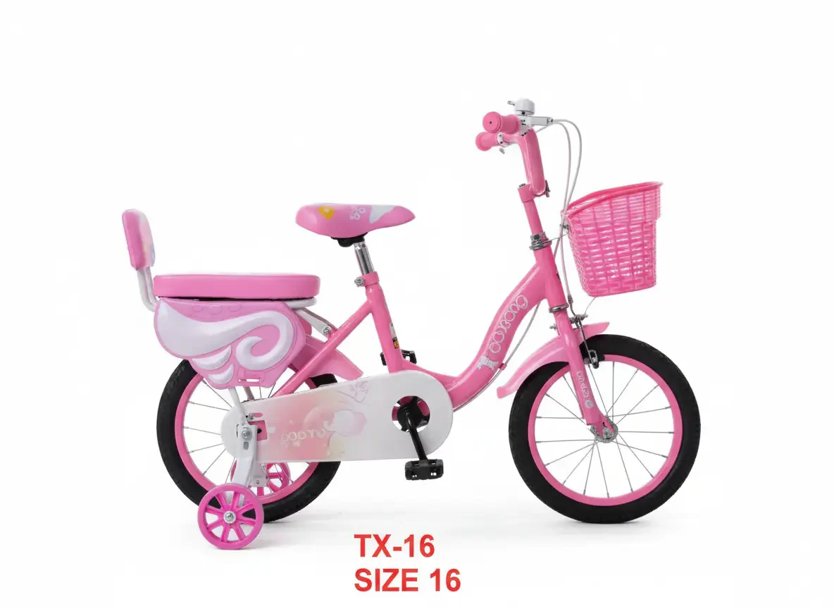 دراجة هوائية 14, 16, 18, 20 بوصة بتصميم أنثوي وألوان جميلة مع سلة أمامية